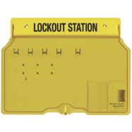 MASTER LOCK - LEEG LOCKOUT STATION MET 5 OPHANGCLIPS EN 1 OPBERGVAK, B406xH311xD44 MM