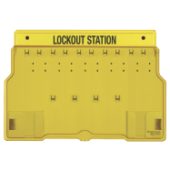 MASTER LOCK - LEEG LOCKOUT STATION MET 14 OPHANGCLIPS EN 2 OPBERGVAKKEN, B558xH393xD44 MM