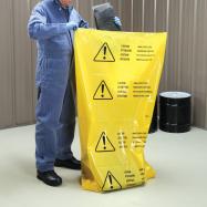 PIG - BAG205-L sac à déchets 25pcs 91x152cm Caution,Handle with