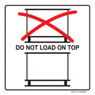 PIKT-O-NORM - DO NOT LOAD ON TOP, VINYL 100x100 MM