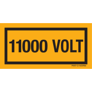 PIKT-O-NORM - 11000 VOLT, VINYL 100x50 MM