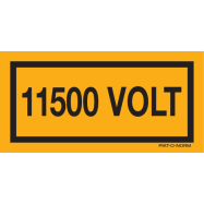 PIKT-O-NORM - 11500 VOLT, VINYL 100x50 MM