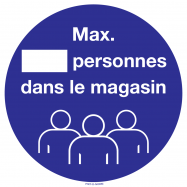 MAX. PERSONNES DANS LE MAGASIN - P34XXAW