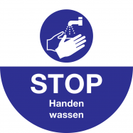STOP. HANDEN WASSEN, ANTISLIP VLOERSTICKER - P61F302