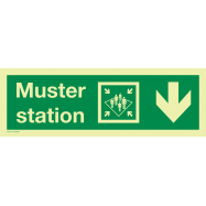 MUSTER STATION PIJL NAAR BENEDEN - P71XXF3