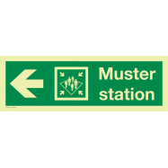MUSTER STATION PIJL NAAR LINKS - P71XXF4
