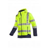 Fuller veste softshell laminé haute visibilité avec capuche détachable - S10079933