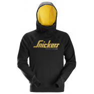 SNICKERS - 2889 hoodie logo XS zwart 60%katoen,40%polyester, 400gr