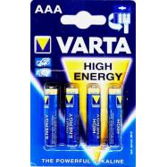 VARTA - Varta AAA 4x LR03 batterij 1,5V, blister