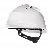 DELTAPLUS - F13  Quartz UP IV helm wit 8-punts, draaiknop,ventilatie