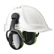 HELLBERG - Oorkap Secure 1C voor helm Groen,SNR 25db,NRR 22db,CSA B