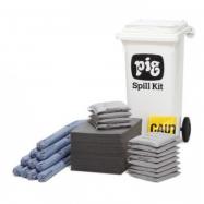 PIG® mobiele container Kits - Universeel: olie, water, koelvloeistoffen en oplosmiddelen. - S1072KITE201