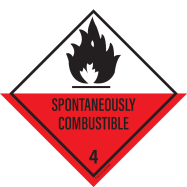 SPONTANEOUSLY COMBUSTIBLE. ADR KL.4.2 - P12XXB0