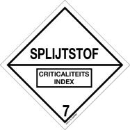 SPLIJTSTOF, ADR KLASSE 7E - P12XXB7