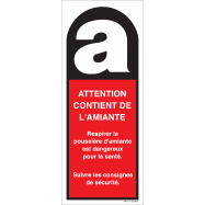 ATTENTION. CONTIENT DE L'AMIANTE, POLYPROP 80x2001.5 MM - 0