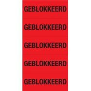 GEBLOKKEERD, RODE VINYL 50x20 MM, 5/VEL - 0