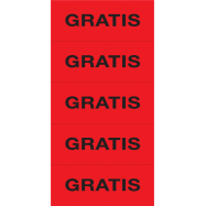 GRATIS, RODE VINYL 50x20 MM, 5/VEL - 0