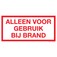 PIKT-O-NORM - ALLEEN VOOR GEBRUIK BIJ BRAND, VINYL 100x50 MM