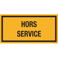 PIKT-O-NORM - HORS SERVICE, VINYL 200x100 MM