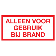 ALLEEN VOOR GEBRUIK BIJ BRAND - P17XXH3