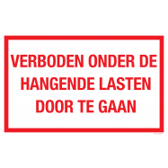 VERBODEN ONDER DE HANGENDE LASTEN... - P17XX01