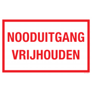 NOODUITGANG VRIJHOUDEN - P17XXC4