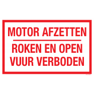 MOTOR AFZETTEN. ROKEN EN OPEN VUUR VERB. - P17XXF5