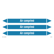 PIKT-O-NORM - AIR COMPRIMÉ, LEIDINGMERKER, GREENLINE VINYL, GELAMINEERD, 250x26 MM, 3/VEL