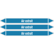 PIKT-O-NORM - AIR EXTRAIT, LEIDINGMERKER, GREENLINE VINYL, GELAMINEERD, 250x26 MM, 3/VEL