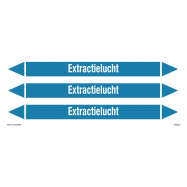 PIKT-O-NORM - EXTRACTIELUCHT, LEIDINGMERKER, GREENLINE VINYL, GELAMINEERD, 250x26 MM, 3/VEL