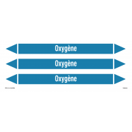 PIKT-O-NORM - OXYGÈNE, LEIDINGMERKER, GREENLINE VINYL, GELAMINEERD, 250x26 MM, 3/VEL