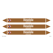 PIKT-O-NORM - DIESELOLIE, LEIDINGMERKER, GREENLINE VINYL, GELAMINEERD, 250x26 MM, 3/VEL