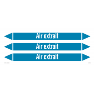 PIKT-O-NORM - AIR EXTRAIT, LEIDINGMERKER, GREENLINE VINYL, GELAMINEERD, 355x37 MM, 3/VEL