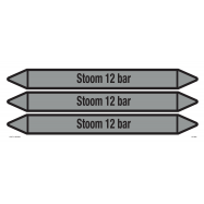 PIKT-O-NORM - STOOM 12 BAR, LEIDINGMERKER, GREENLINE VINYL, GELAMINEERD, 355x37 MM, 3/VEL