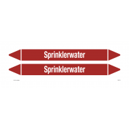 PIKT-O-NORM - SPRINKLERWATER, LEIDINGMERKER, GREENLINE VINYL, GELAMINEERD, 450x52 MM, 2/VEL