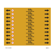 PIKT-O-NORM - CO2, LEIDINGMERKER, GREENLINE VINYL, GELAMINEERD, 150x12 MM, 10/VEL