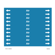 PIKT-O-NORM - AIR, LEIDINGMERKER, GREENLINE VINYL, GELAMINEERD, 150x12 MM, 10/VEL