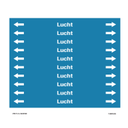 PIKT-O-NORM - LUCHT, LEIDINGMERKER, GREENLINE VINYL, GELAMINEERD, 150x12 MM, 10/VEL