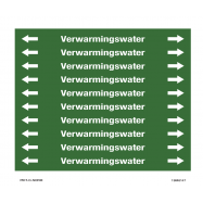 VERWARMINGSWATER, LEIDINGMERKER, GREENLINE VINYL, GELAMINEERD, 150x12 MM, 10/VEL - 0