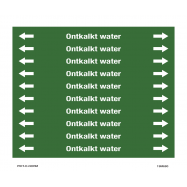 ONTKALKT WATER, LEIDINGMERKER, GREENLINE VINYL, GELAMINEERD, 150x12 MM, 10/VEL - 0