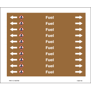 PIKT-O-NORM - FUEL, LEIDINGMERKER, GREENLINE VINYL, GELAMINEERD, 150x12 MM, 10/VEL