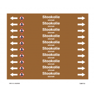 PIKT-O-NORM - STOOKOLIE, LEIDINGMERKER, GREENLINE VINYL, GELAMINEERD, 150x12 MM, 10/VEL