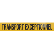 TRANSPORT EXCEPTIONNEL, RETROREFLECTEREND GEEL, ALUMINIUM 1000x160x1.5 MM - 0