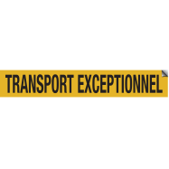 TRANSPORT EXCEPTIONNEL, RETROREFLECTEREND GEEL, VINYL 1000x160 MM - 0