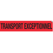 PIKT-O-NORM - TRANSPORT EXCEPTIONNEL, FLUORESCEREND ROOD, VINYL 1250x250 MM