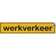 WERKVERKEER, RETROREFLECTEREND GEEL KLASSE 1, VINYL 1000x200 MM - 0