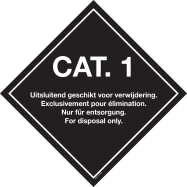 CAT.1. UITSLUITEND GESCHIKT VOOR... - P26XX0A