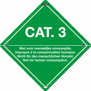 CAT.3. NIET VOOR MENSELIJK CONSUMPTIE... - P26XX0C