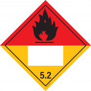 PIKT-O-NORM - IMO 5.2. ORGANISCHE PEROXIDES MET UN VLAK, VINYL 250x250 MM