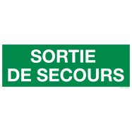 PIKT-O-NORM - SORTIE DE SECOURS, VINYL 500x150 MM